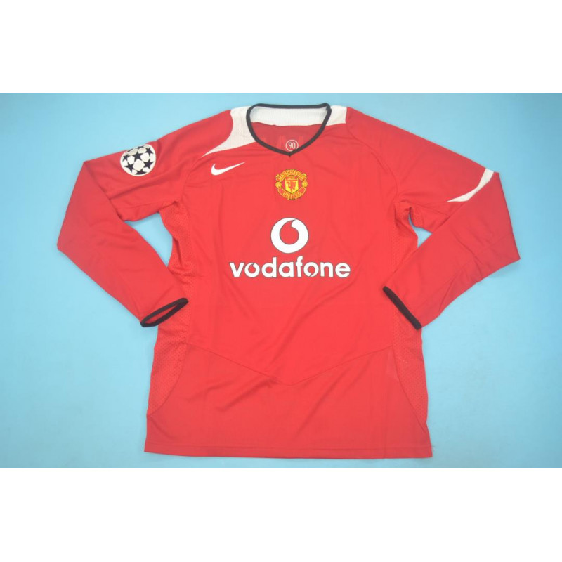 Manchester United Retro Manga Larga Local 04-06 Manchester United Retro Manga Larga Local 04-06