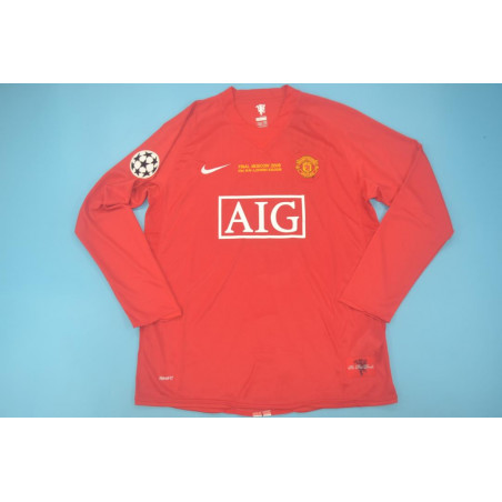 Manchester United Retro Manga Larga Final UCL 08