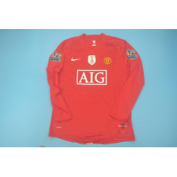 Manchester United Retro Manga Larga Local 07-08