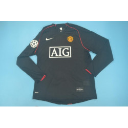 Manchester United Retro Manga Larga Visitante 07-08