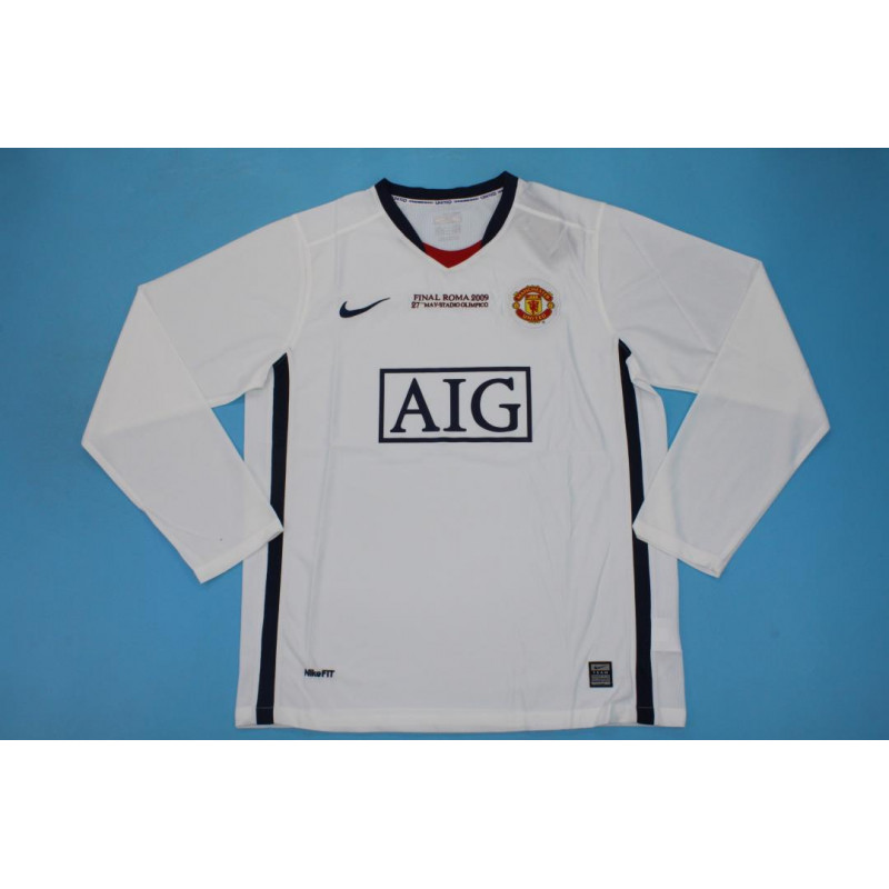 Manchester United Retro Manga Larga Final UCL 2009