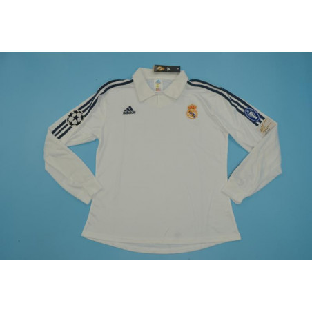 Real Madrid Retro Manga Larga UCL Final 2002