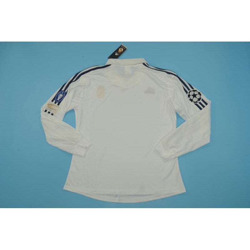 Real Madrid Retro Manga Larga UCL Final 2002