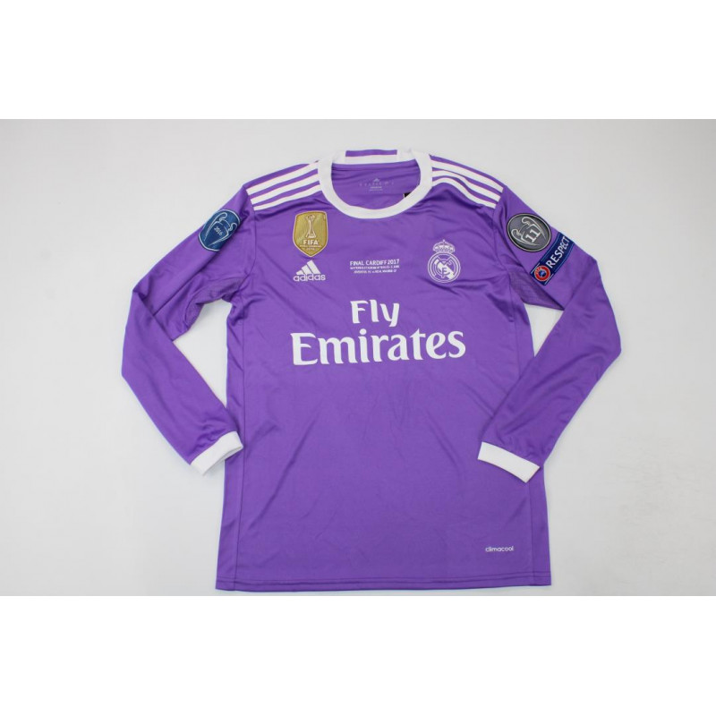 Real Madrid Retro Manga Larga UCL Final 2017