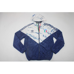 Italia Cortavientos Blanco Azul
