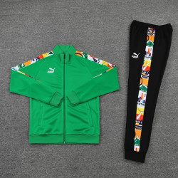 Chandal Puma Verde Mangas Estampadas