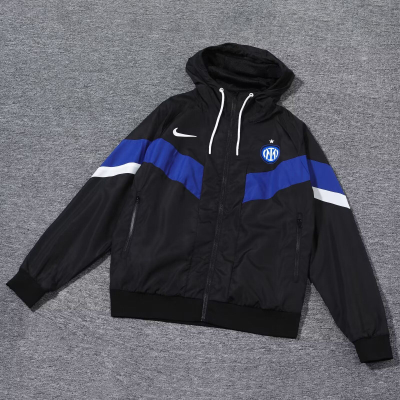 Inter de Milan Cortavientos Negro Azul Inter de Milan Cortavientos Negro Azul