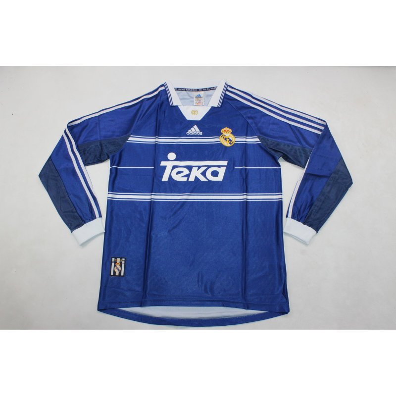 Real Madrid Retro Manga Larga Visitante 98-99 Real Madrid Retro Manga Larga Visitante 98-99
