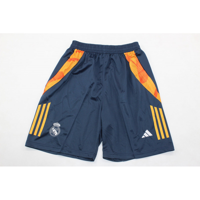 Real Madrid Pantalon Corto Entrenamiento Azul Oscuro Naranja 24-25 Real Madrid Pantalon Corto Entrenamiento Azul Oscuro Naranja 24-25