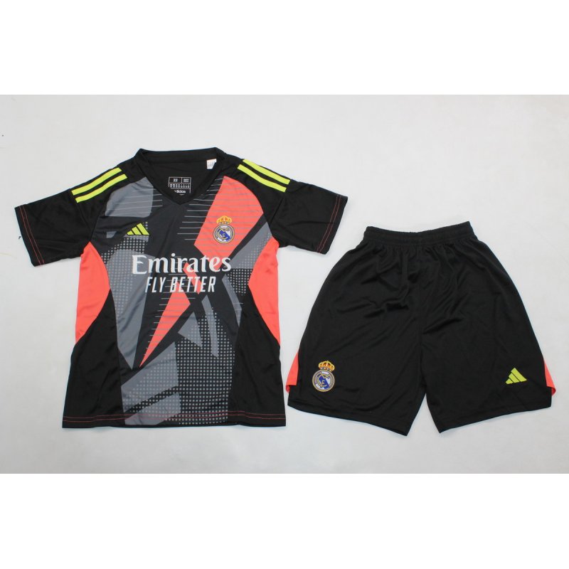 Real Madrid KIT PORTERO NIÑO Negro 24-25 Real Madrid KIT PORTERO NIÑO Negro 24-25