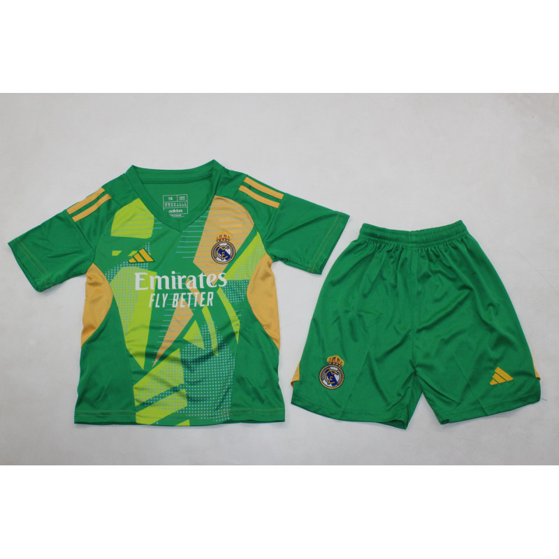 Real Madrid KIT PORTERO NIÑO Verde 24-25 Real Madrid KIT PORTERO NIÑO Verde 24-25