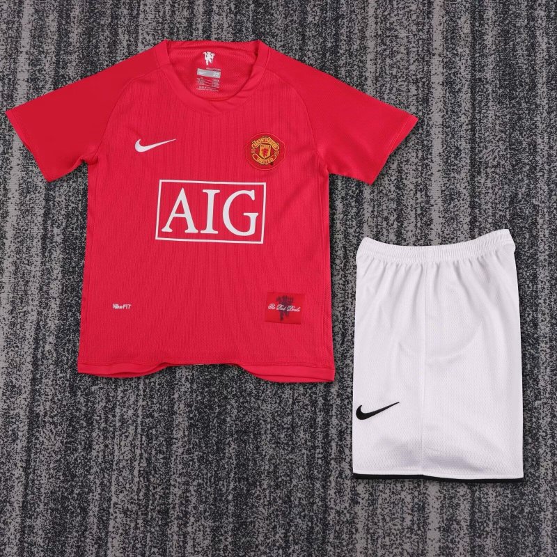 Manchester United Retro KIT NIÑO Local 07-08 Manchester United Retro KIT NIÑO Local 07-08