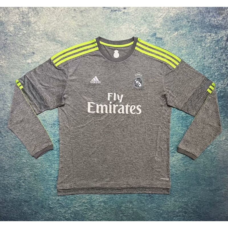 Real Madrid Retro Manga Larga Visitante 15-16 Real Madrid Retro Manga Larga Visitante 15-16