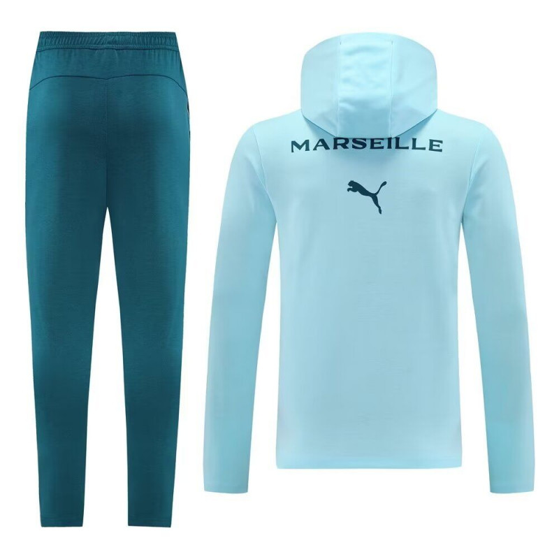 Olympique de Marsella Chandal Azul Claro Con Capucha 24-25