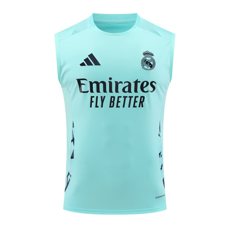 Real Madrid Entrenamiento Azul Sin Mangas 24-25