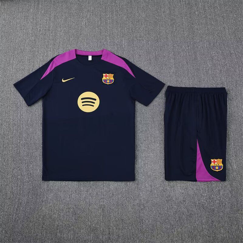 Kit Entrenamiento Barça Azul Oscuro Morado 24-25