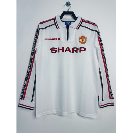 Manchester United Retro Manga Larga Visitante 1998