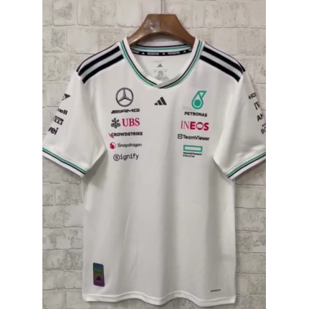 F1 Camiseta Mercedes Blanca 2025