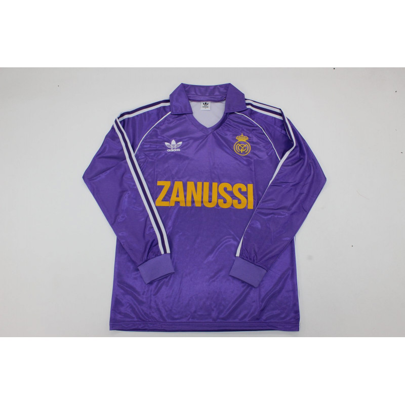 Real Madrid Retro Manga Larga Visitante 82-85 Real Madrid Retro Manga Larga Visitante 82-85