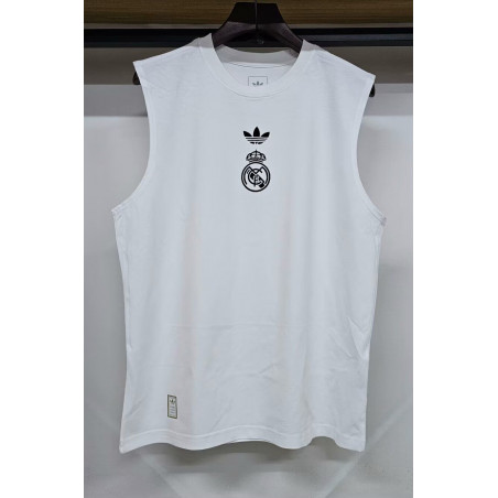 Real Madrid Sin Mangas Blanca