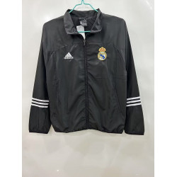 Real Madrid Cortavientos Blanco Negro