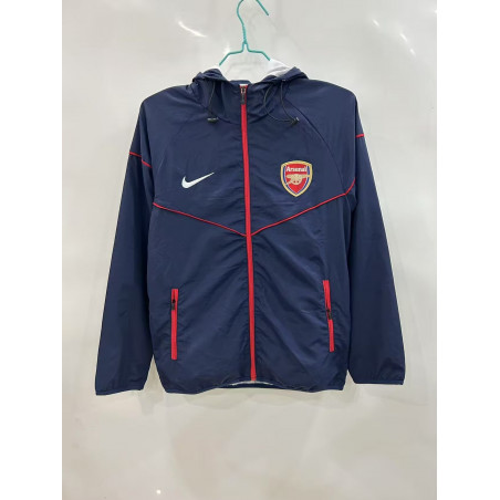 Arsenal Cortavientos Retro Azul Oscuro