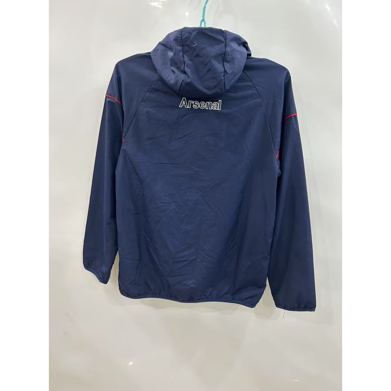Arsenal Cortavientos Retro Azul Oscuro