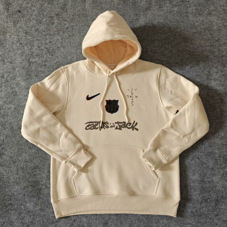 Barcelona x Travis Scott Sudadera Crema