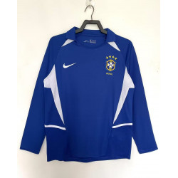 Brasil Retro Manga Larga Visitante 2002