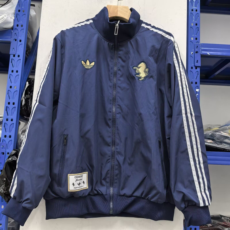 Juventus Cortavientos Retro Azul Oscuro