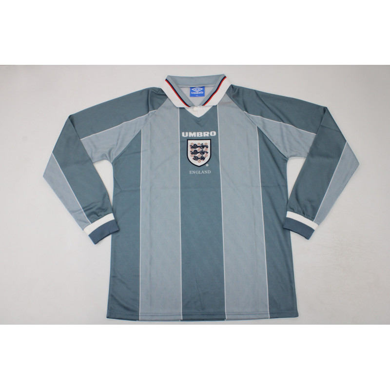 Inglaterra Retro Manga Larga Visitante 1996 Inglaterra Retro Manga Larga Visitante 1996